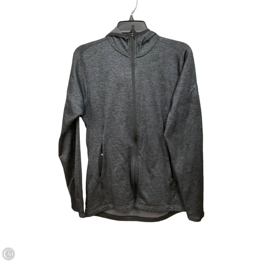 Athletic Jacket By Adidas In Grey, Size: S