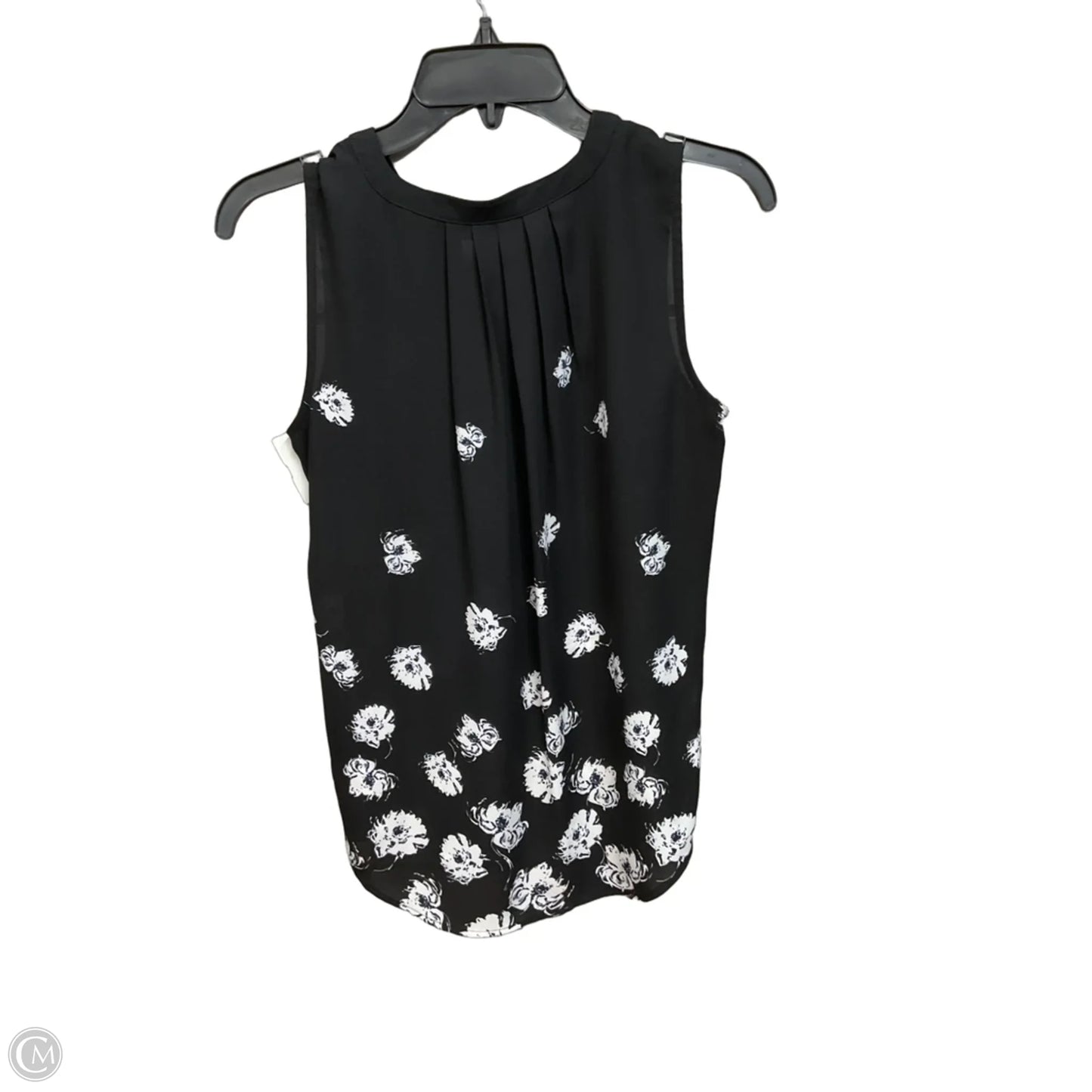 Top Sleeveless By Apt 9 In Black & White, Size: Xs
