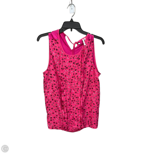 Top Sleeveless By Elle In Floral Print, Size: L