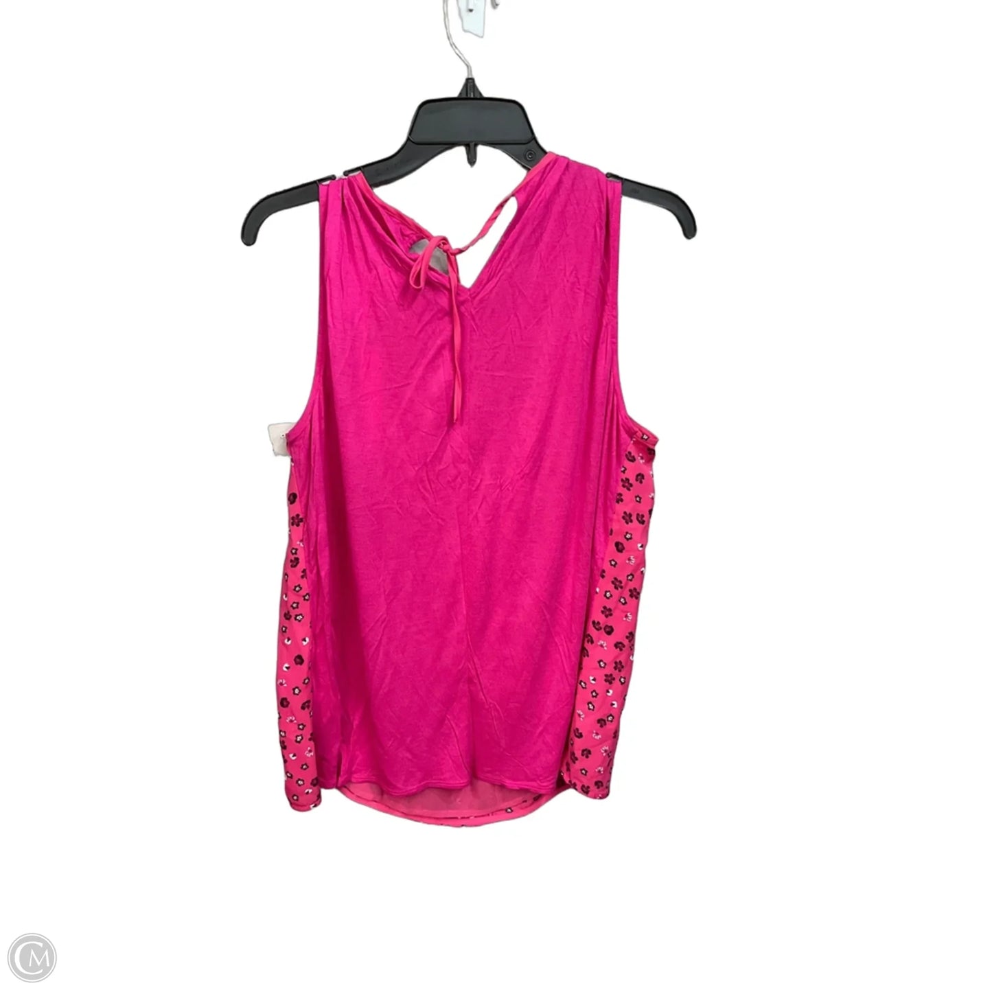 Top Sleeveless By Elle In Floral Print, Size: L