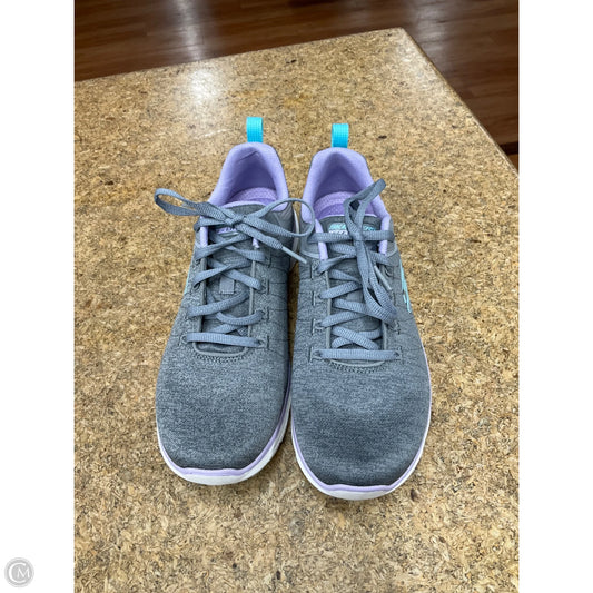 Shoes Athletic By Skechers In Grey, Size: 8.5