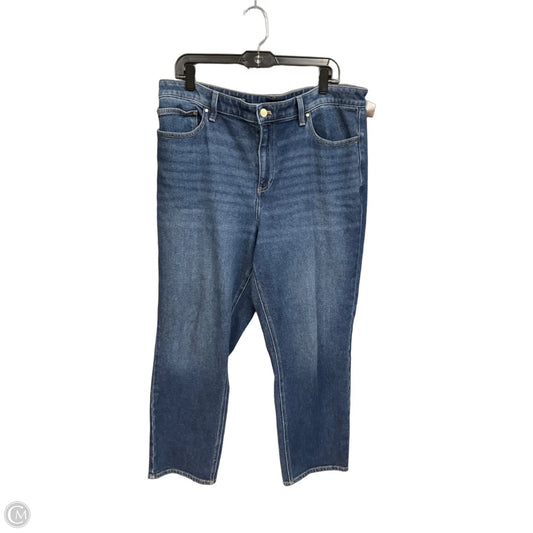 Jeans Boot Cut By Talbots In Blue Denim, Size: 14