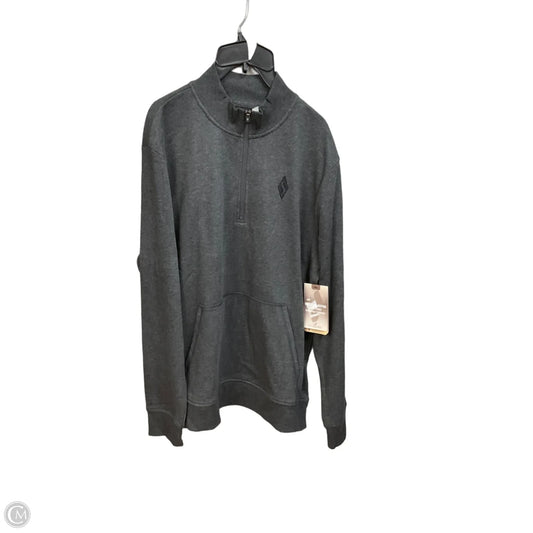 Athletic Top Long Sleeve Collar By Skechers In Grey, Size: L