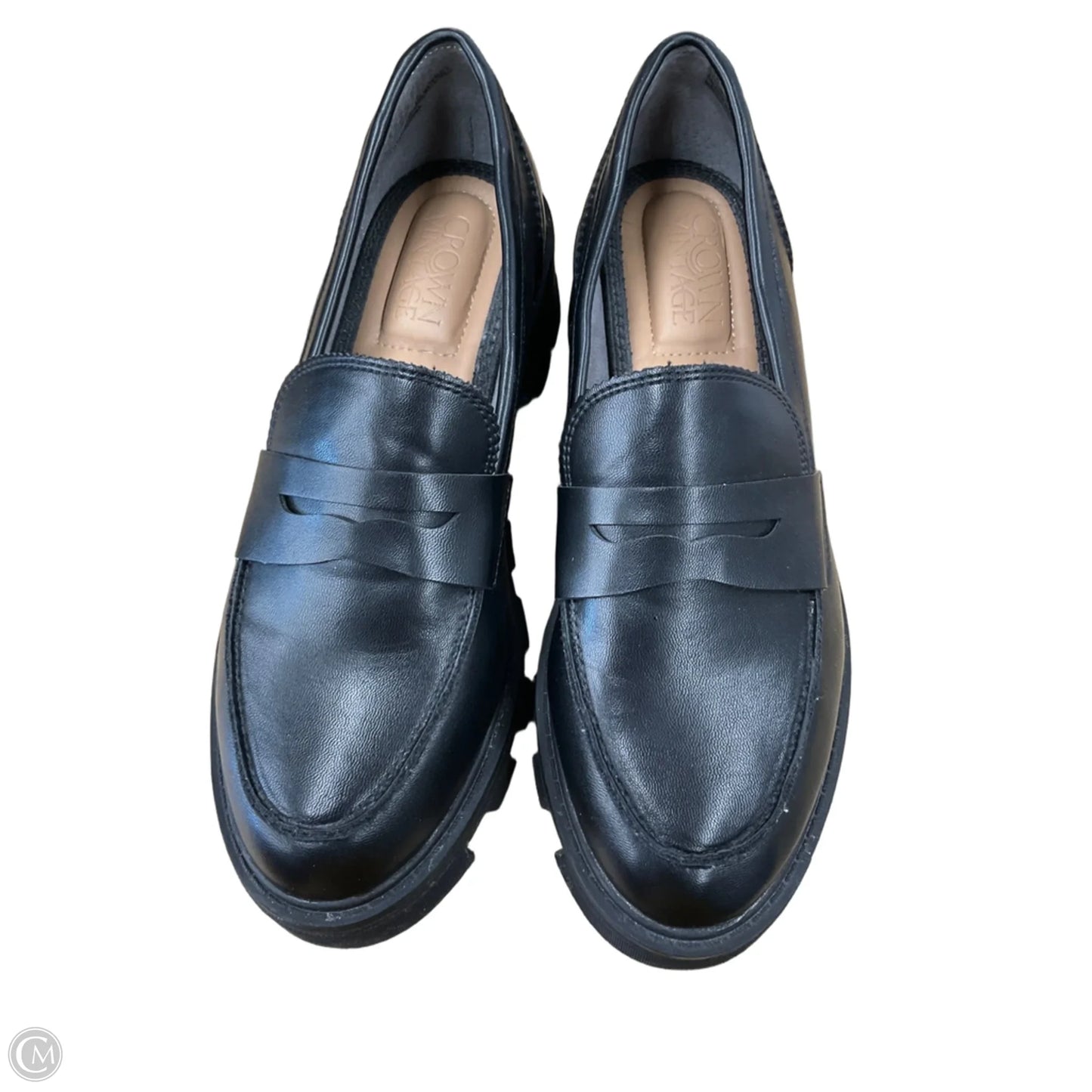 Shoes Heels Block By Crown Vintage In Black, Size: 7.5