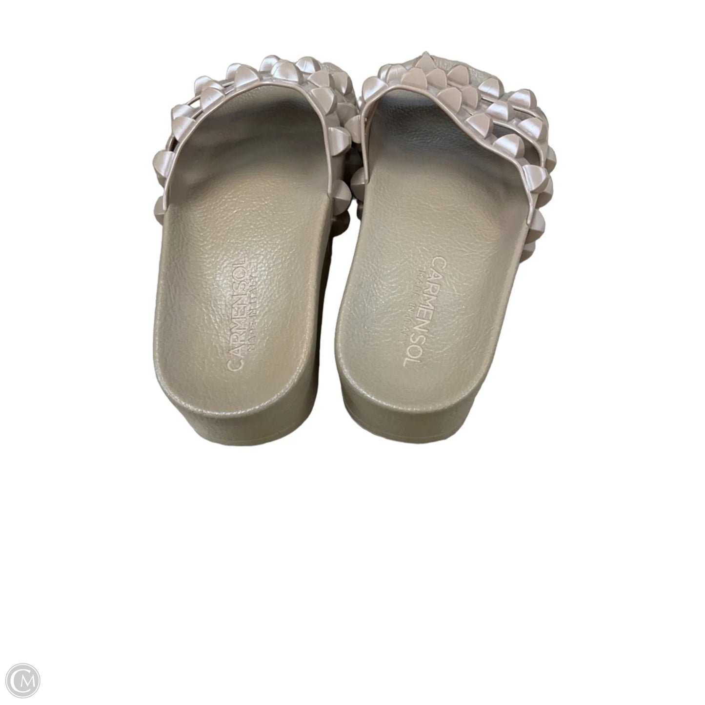 Sandals Flats By Clothes Mentor In Tan, Size: 6.5