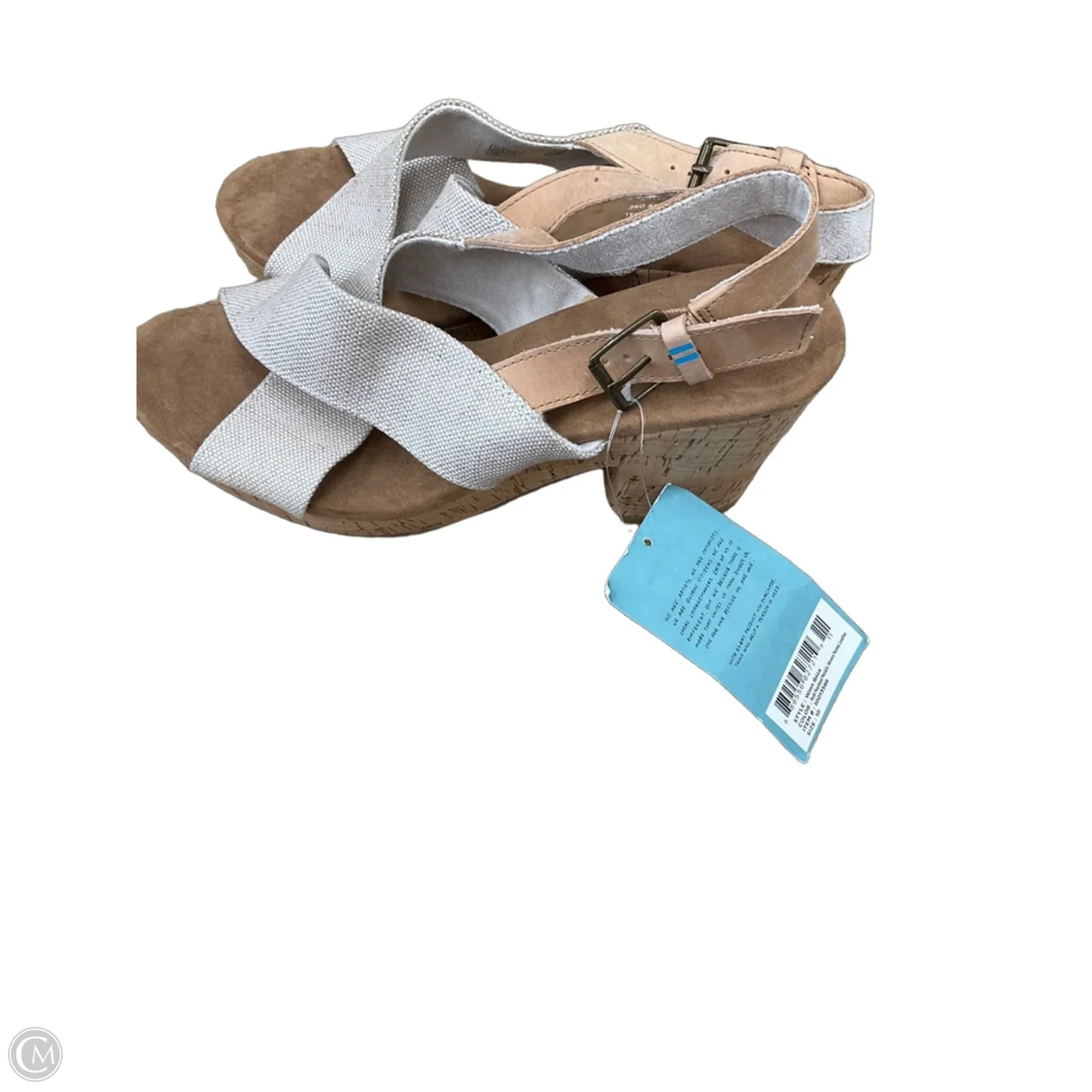 Sandals Heels Block By Toms In Tan, Size: 10