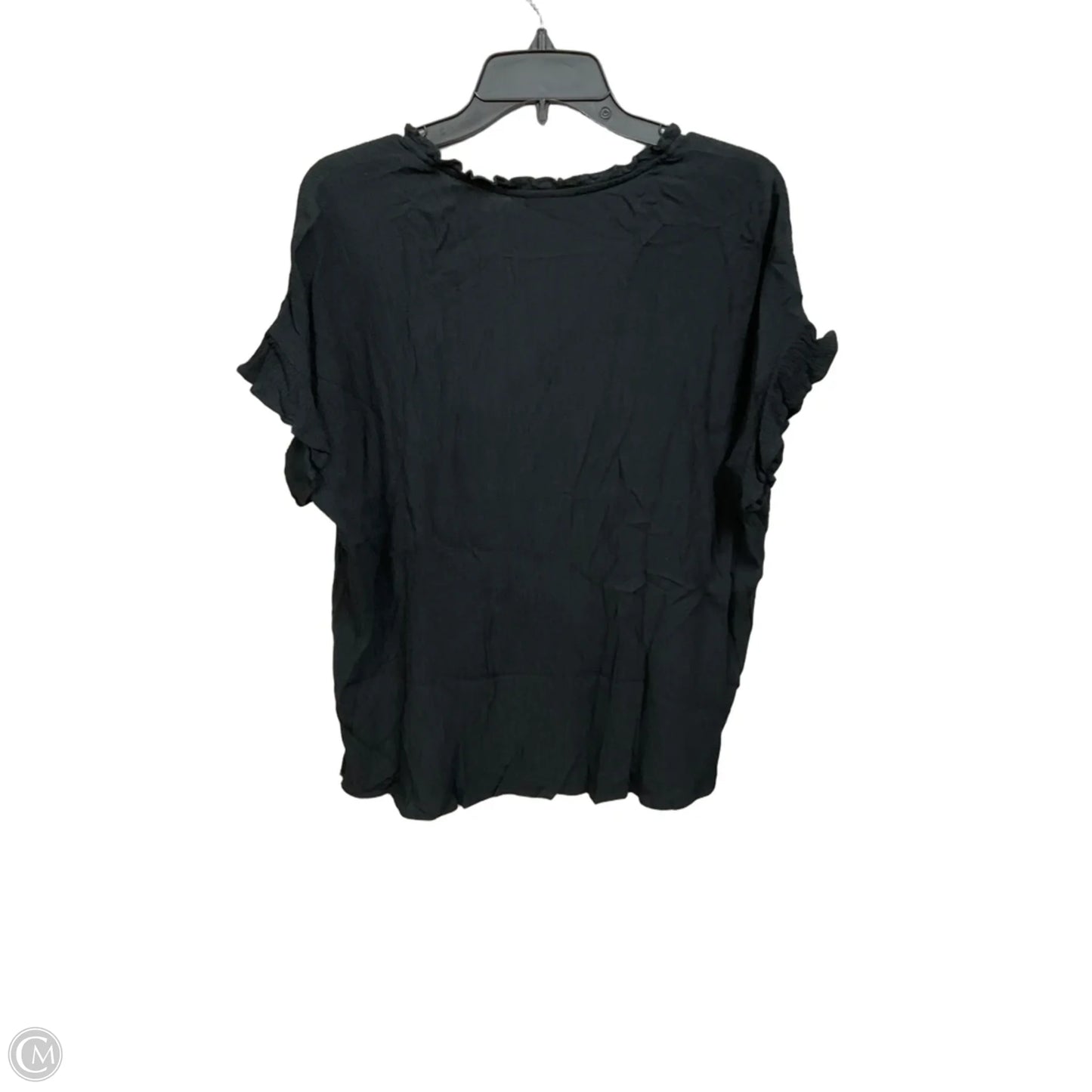 Top Short Sleeve By J. Jill In Black, Size: L