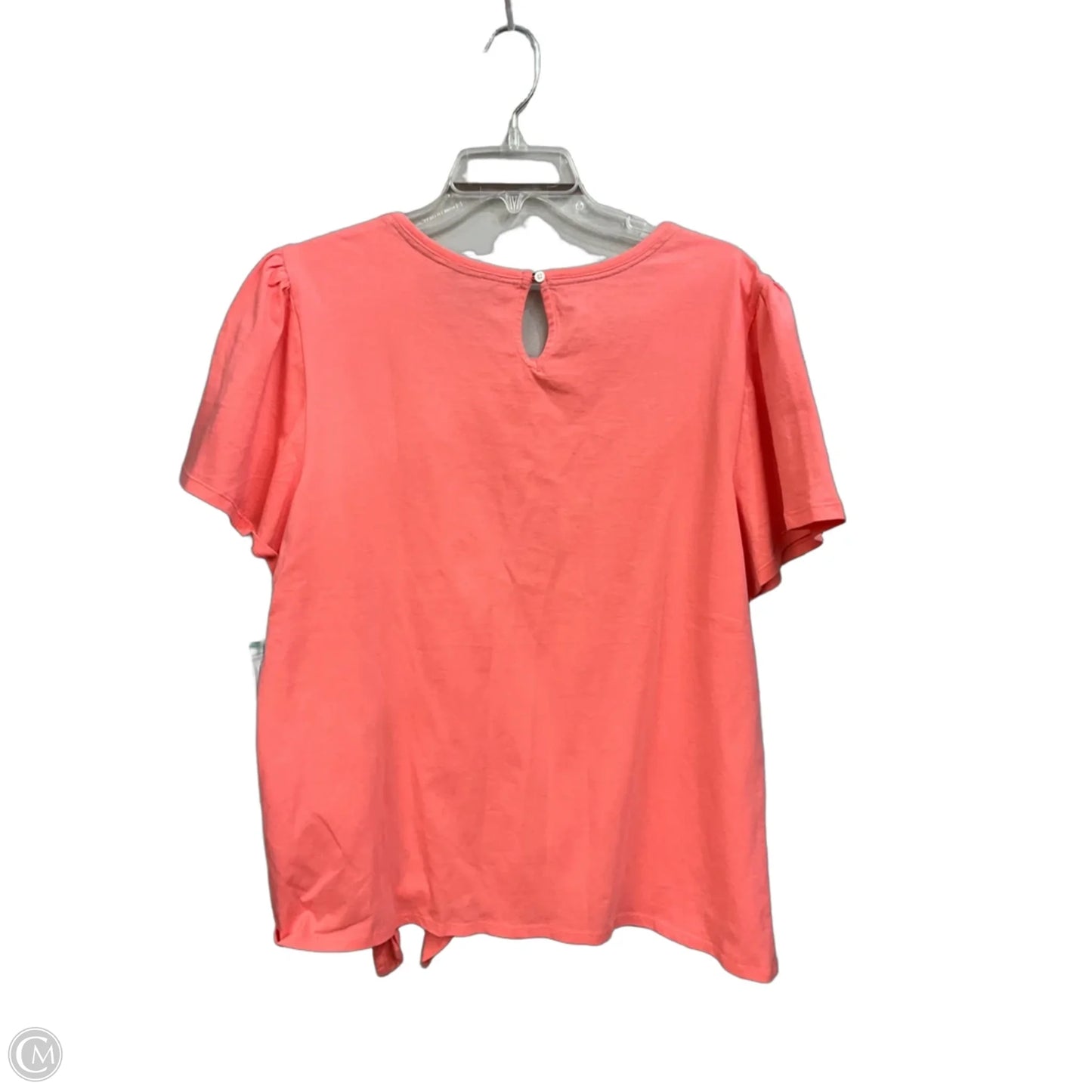 Top Short Sleeve By Nautica In Peach, Size: Xl