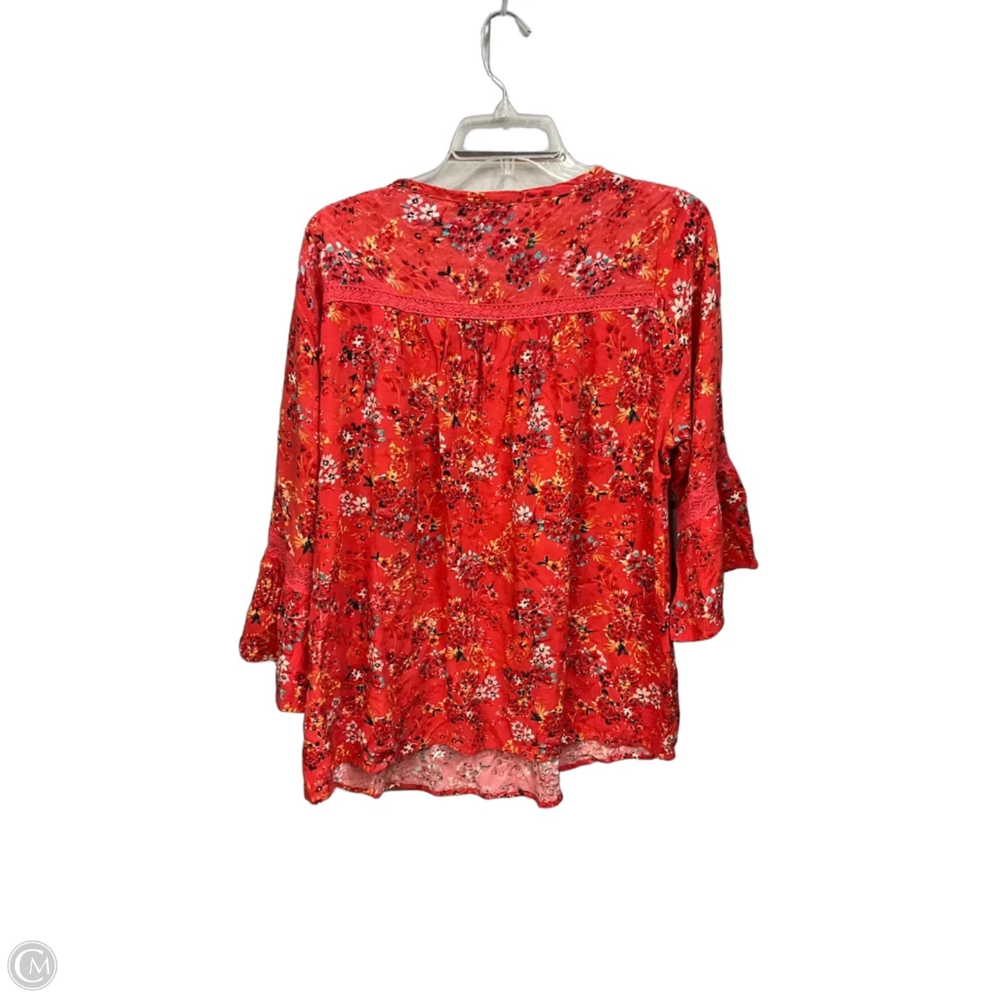 Top 3/4 Sleeve By Torrid In Orange, Size: 1x