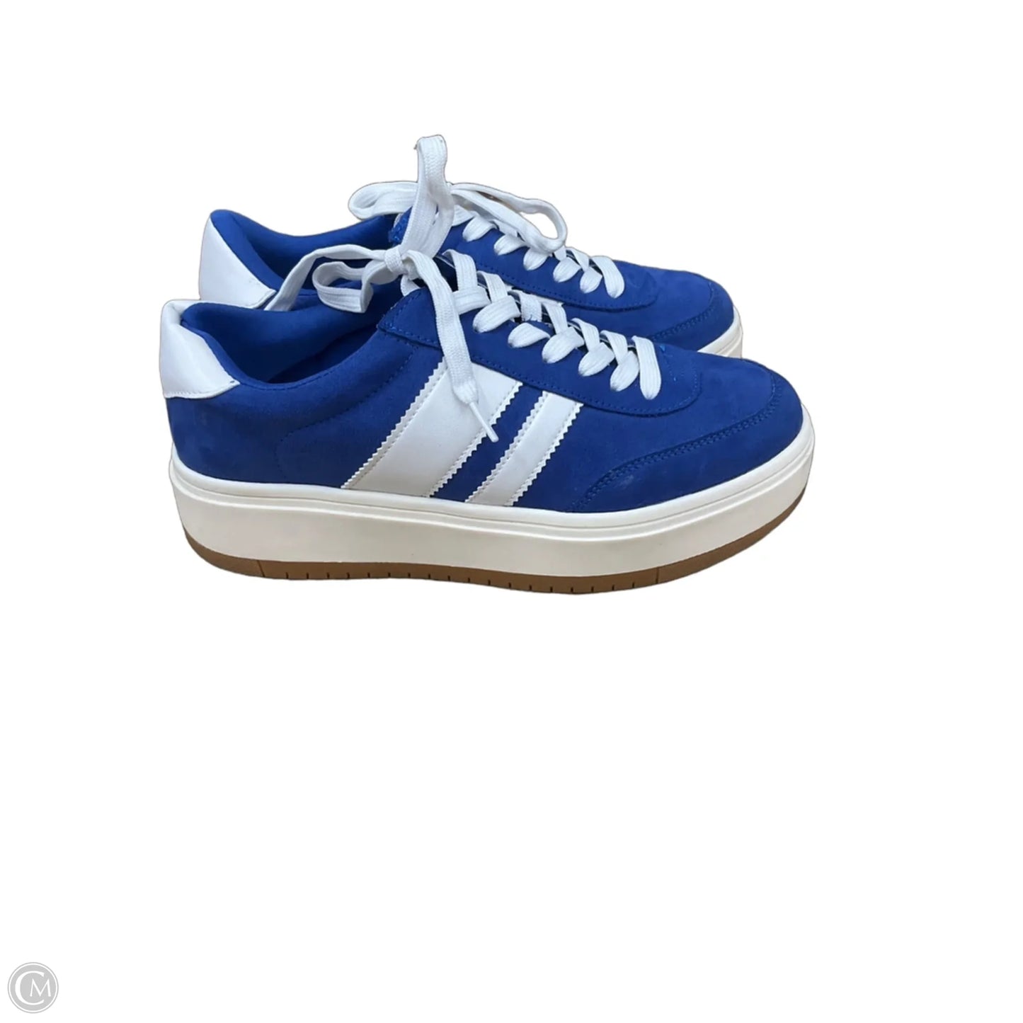 Shoes Sneakers By Madden Girl In Blue, Size: 9.5