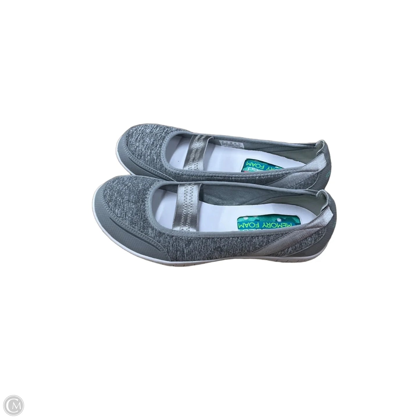Shoes Flats By Skechers In Grey, Size: 8