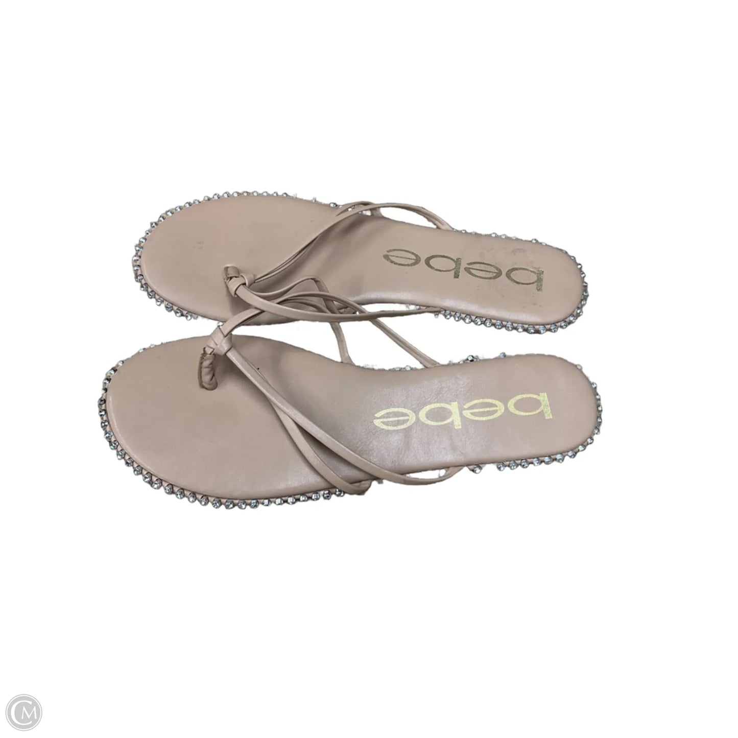 Sandals Flats By Bebe In Tan, Size: 11