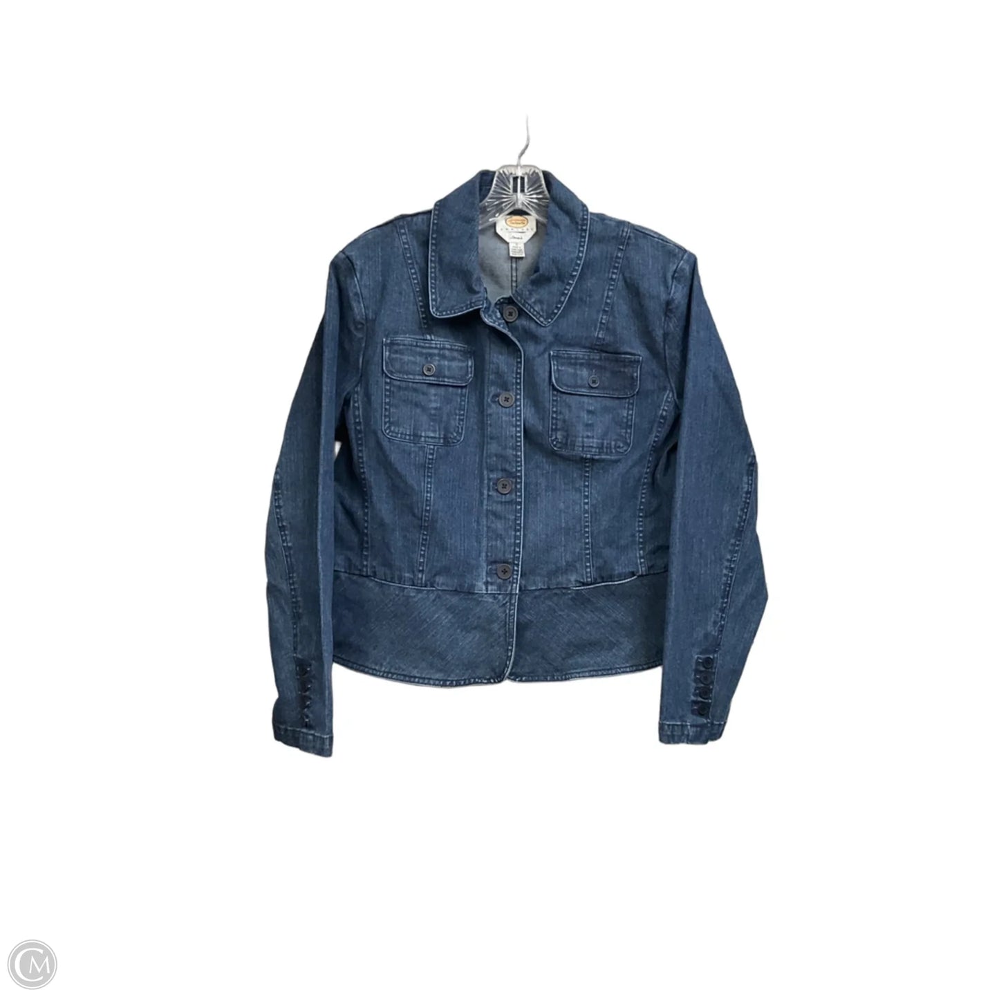 Jacket Other By Talbots In Blue Denim, Size: L