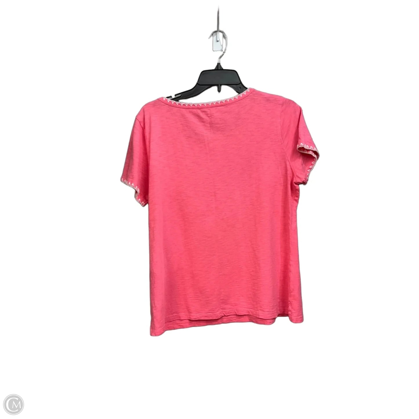 Top Short Sleeve By Talbots In Pink, Size: Lp