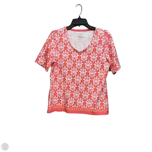 Top Short Sleeve By Talbots In Multi-colored, Size: Lp