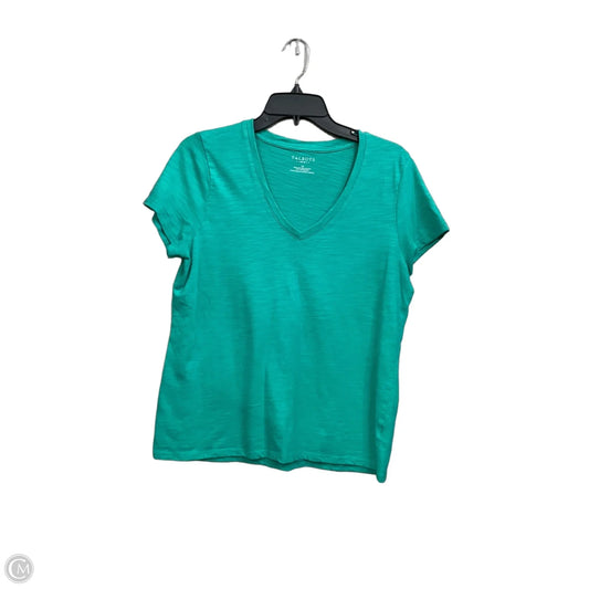 Top Short Sleeve Basic By Talbots In Green, Size: Lp