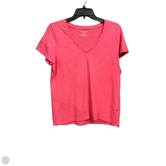 Top Short Sleeve Basic By Talbots In Pink, Size: Lp