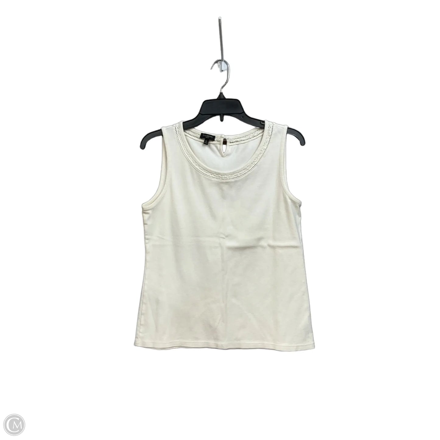 Top Sleeveless By Talbots In White, Size: Lp