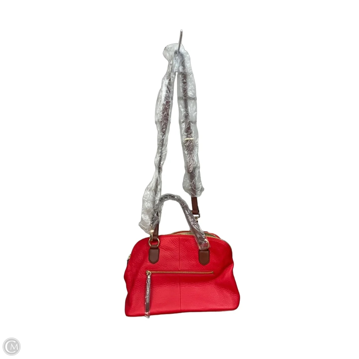 Handbag Leather By Isaac Mizrahi, Size: Medium