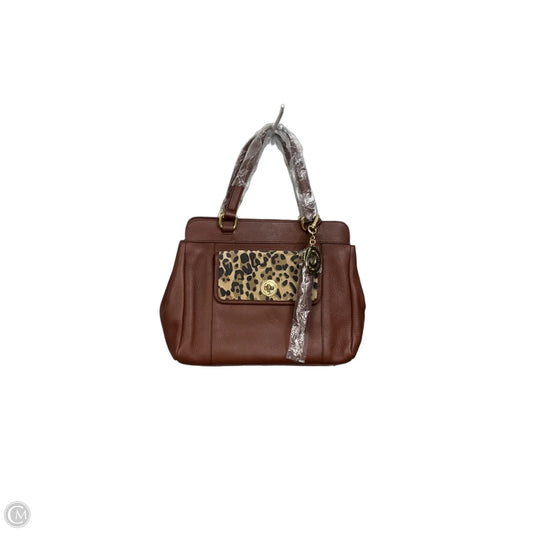 Handbag Leather By Isaac Mizrahi, Size: Large
