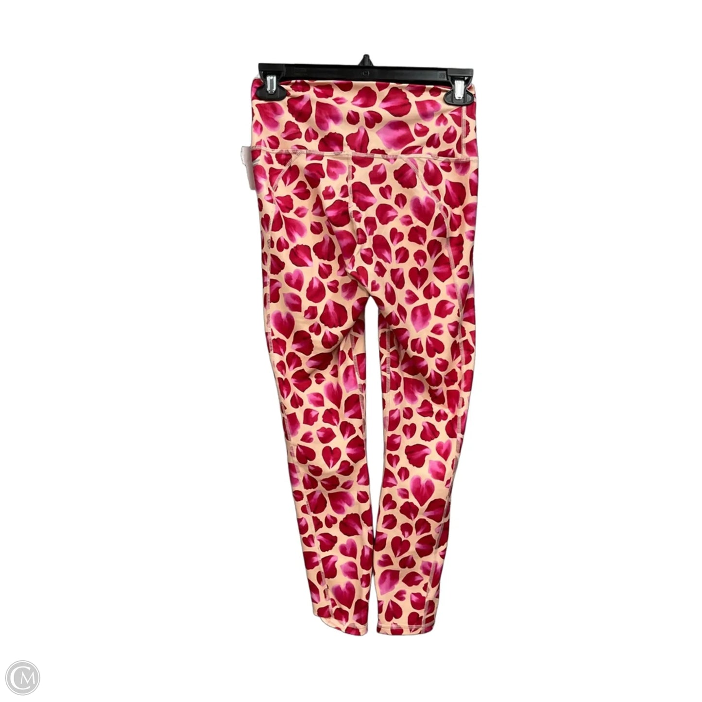 Athletic Leggings By Fabletics In Red & Tan, Size: Xs