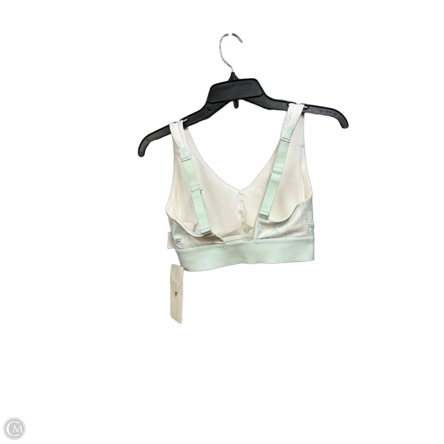 Athletic Bra By Fabletics In Green & White, Size: Xs