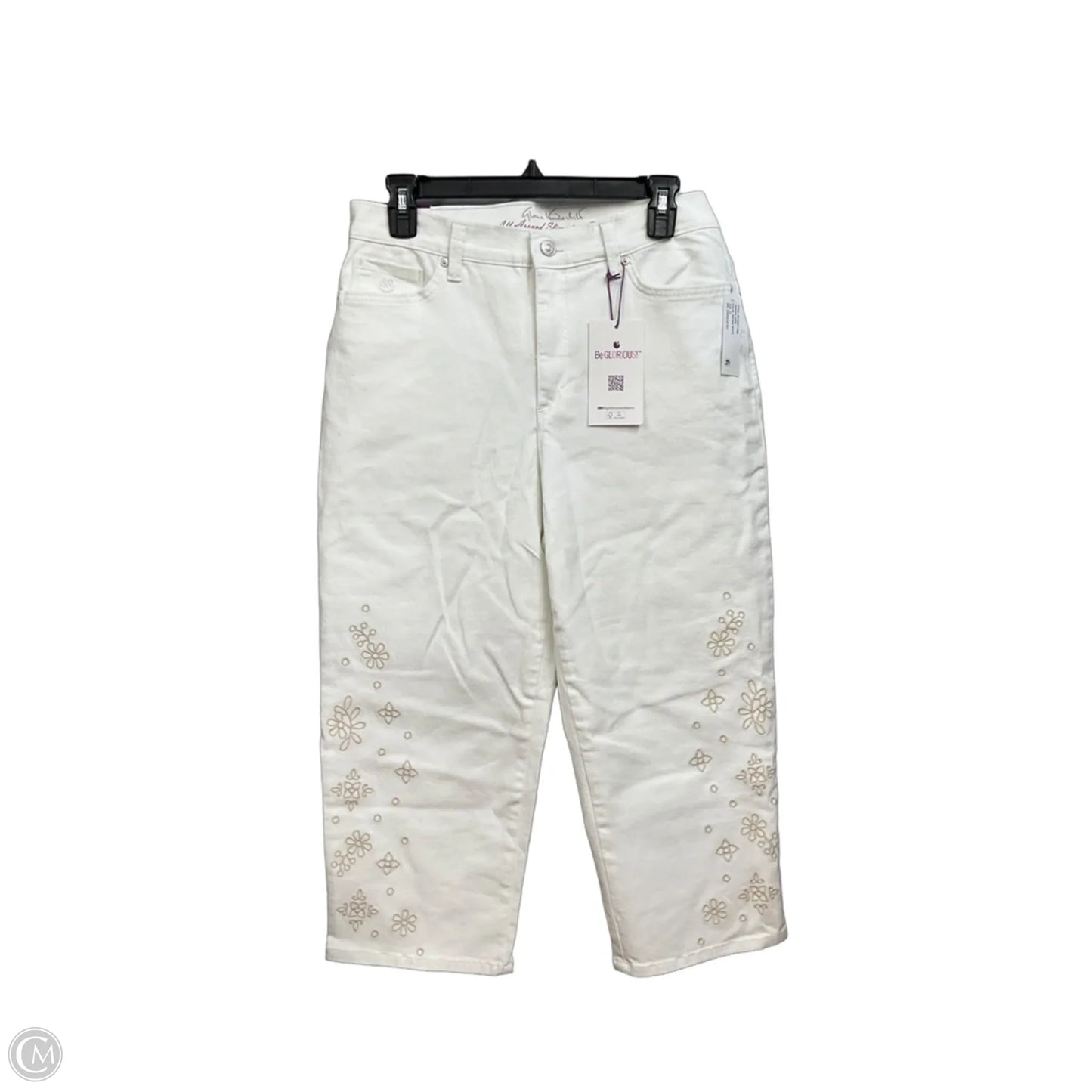 Capris By Gloria Vanderbilt In White, Size: 10