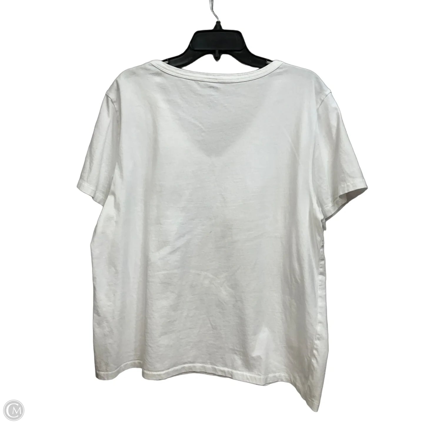 Top Short Sleeve Basic By Gap In White, Size: Xl