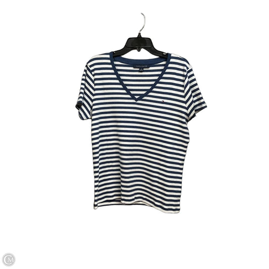 Top Short Sleeve By Tommy Hilfiger In Striped Pattern, Size: Xl