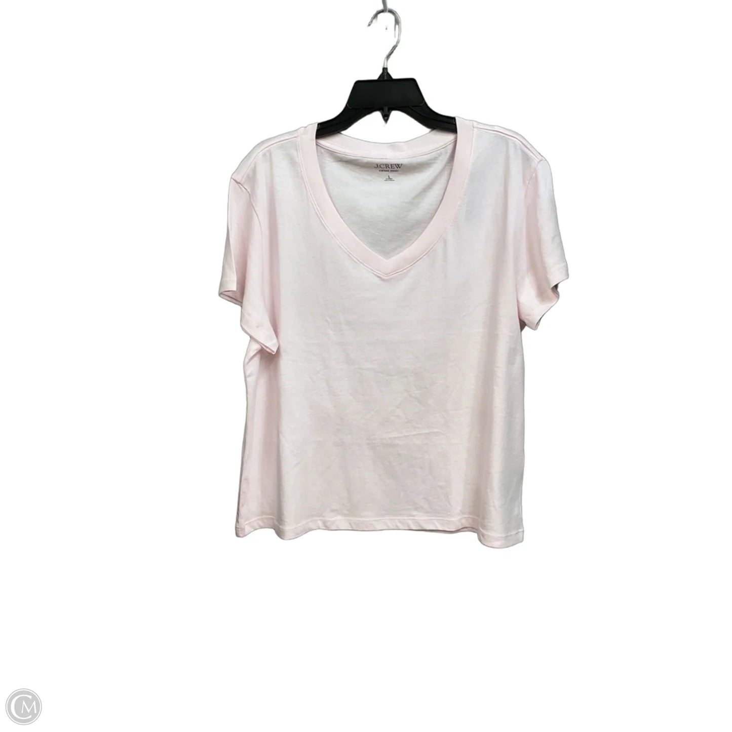 Top Short Sleeve Basic By J. Crew In Pink, Size: L