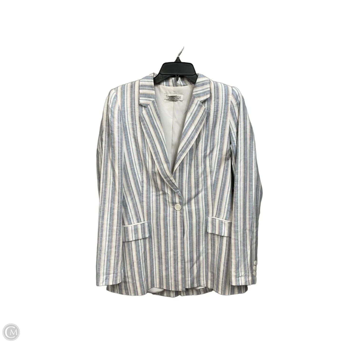 Blazer By Rachel Zoe In Blue & White, Size: Xs