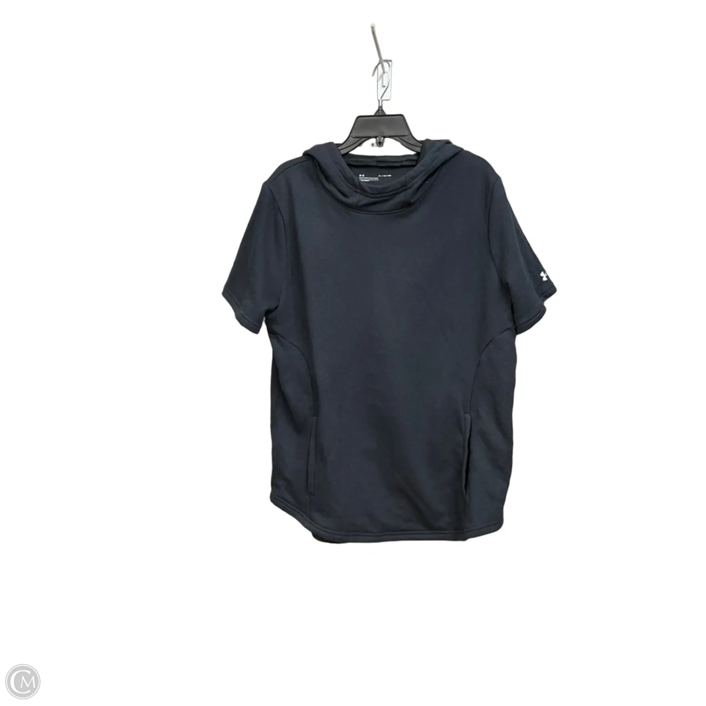 Athletic Sweatshirt Hoodie By Under Armour In Black, Size: Xl