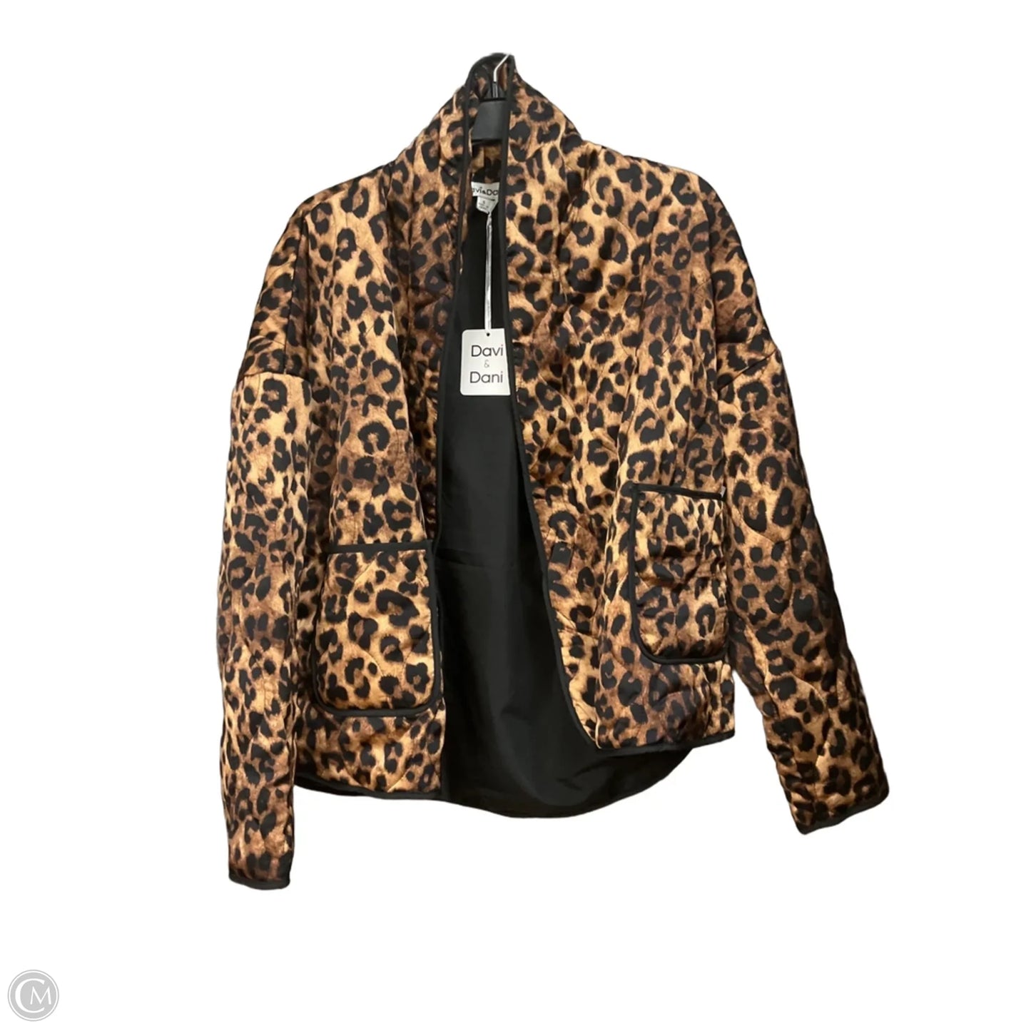 Jacket Puffer & Quilted By Davi & Dani In Animal Print, Size: S