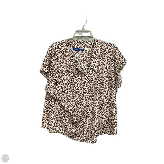 Top Sleeveless By Apt 9 In Animal Print, Size: Xl