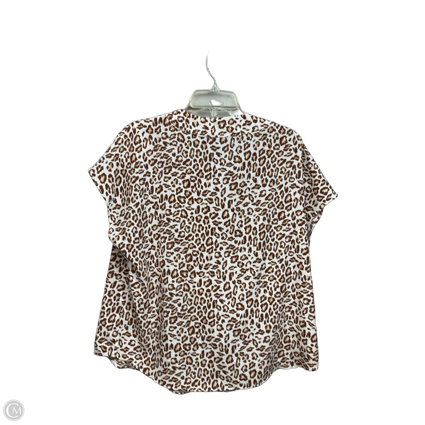 Top Sleeveless By Apt 9 In Animal Print, Size: Xl