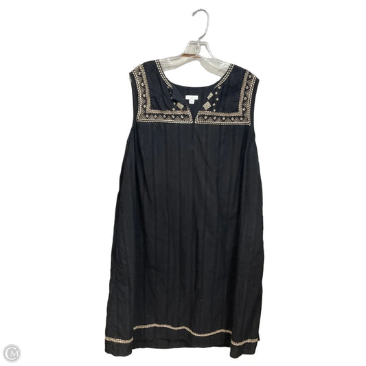 Dress Casual Midi By J. Jill In Black, Size: 2x