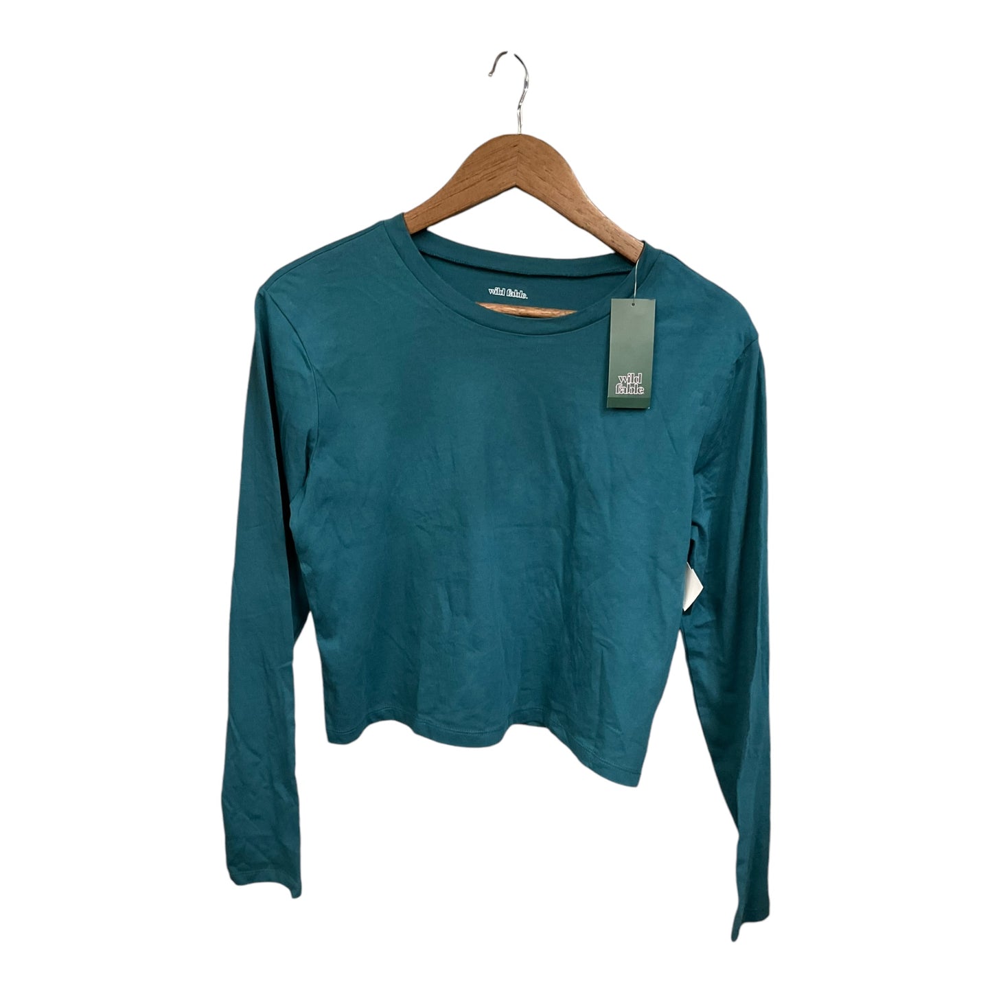 Top Long Sleeve By Wild Fable In Green, Size: L