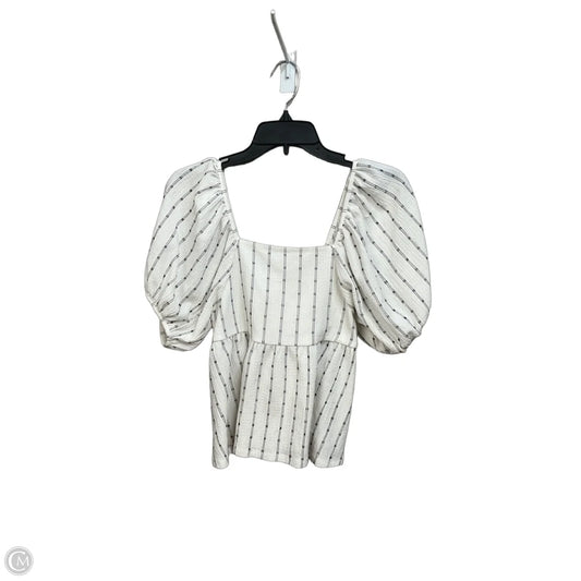 Top Short Sleeve By Madewell In Black & White, Size: Xs