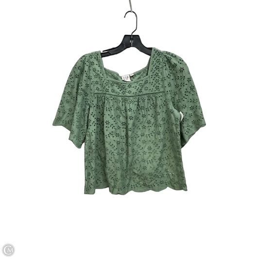 Top Short Sleeve By Gap In Green, Size: M