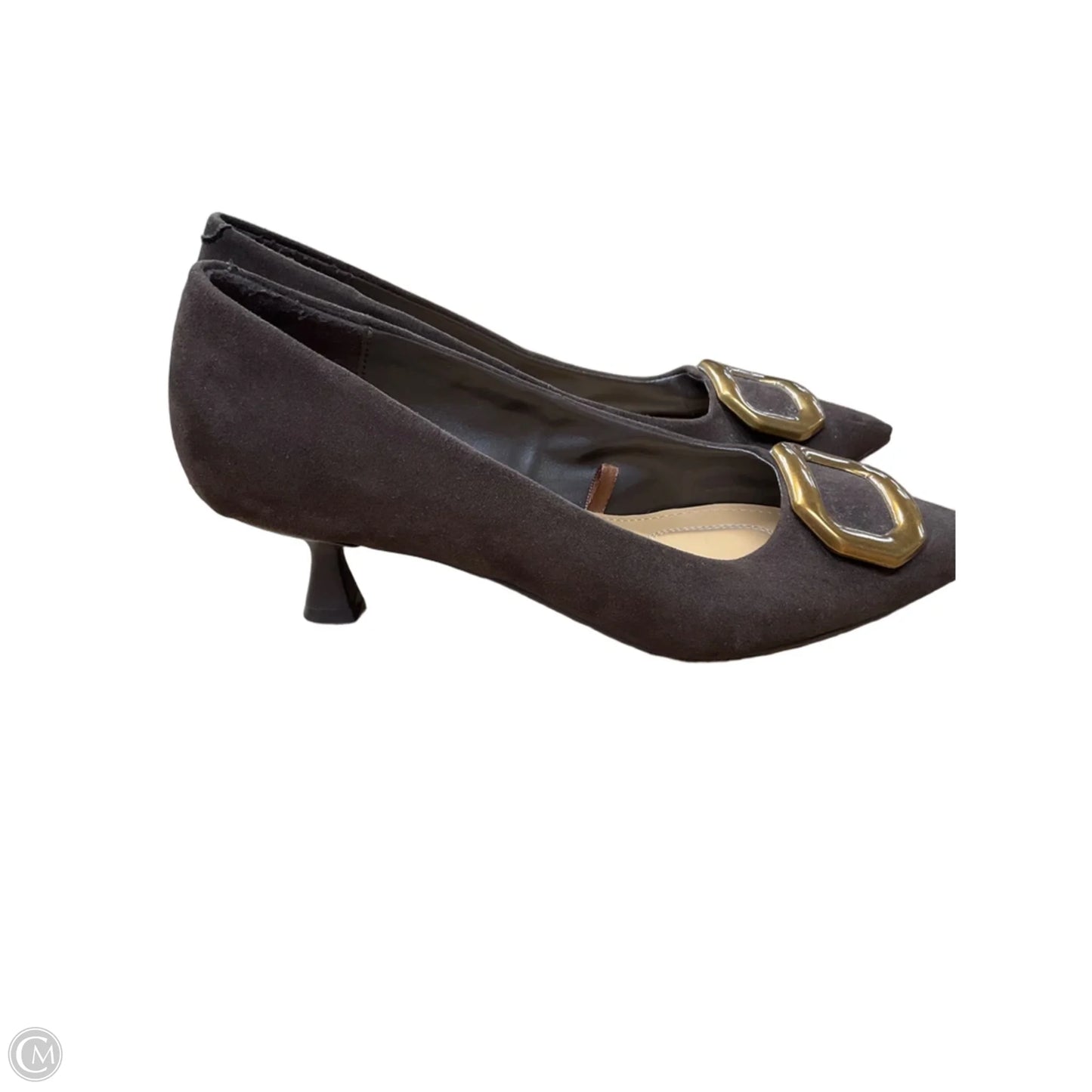 Shoes Heels Kitten By Nine West In Brown, Size: 7