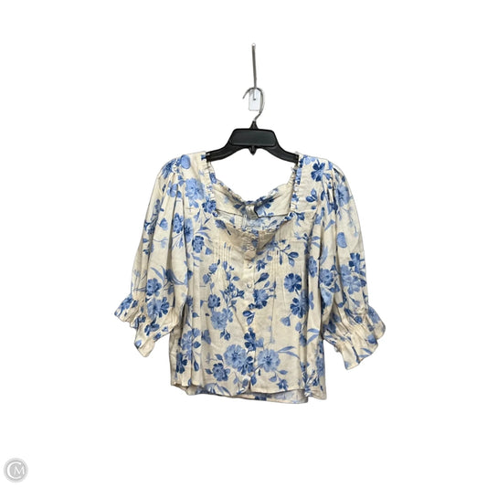 Top 3/4 Sleeve By Joie In Floral Print, Size: Xs