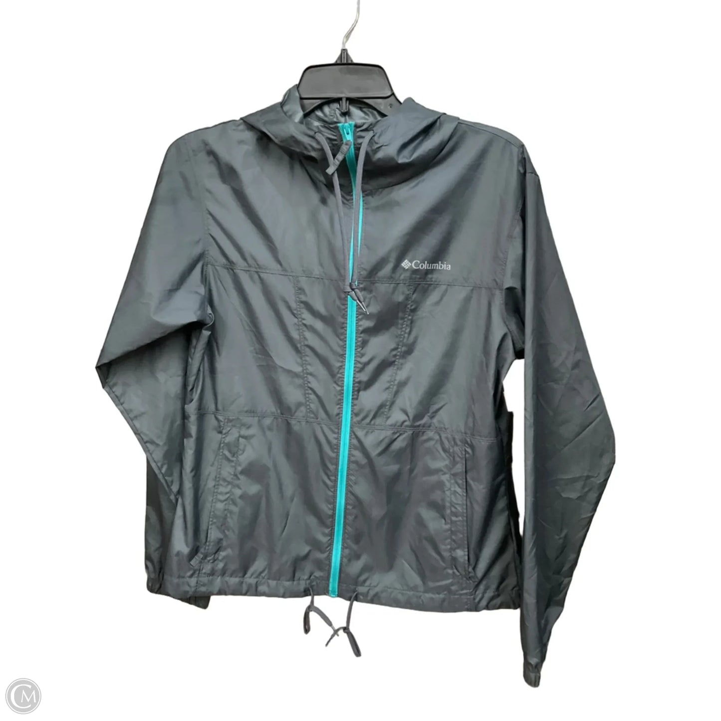 Coat Raincoat By Columbia In Grey, Size: Xs