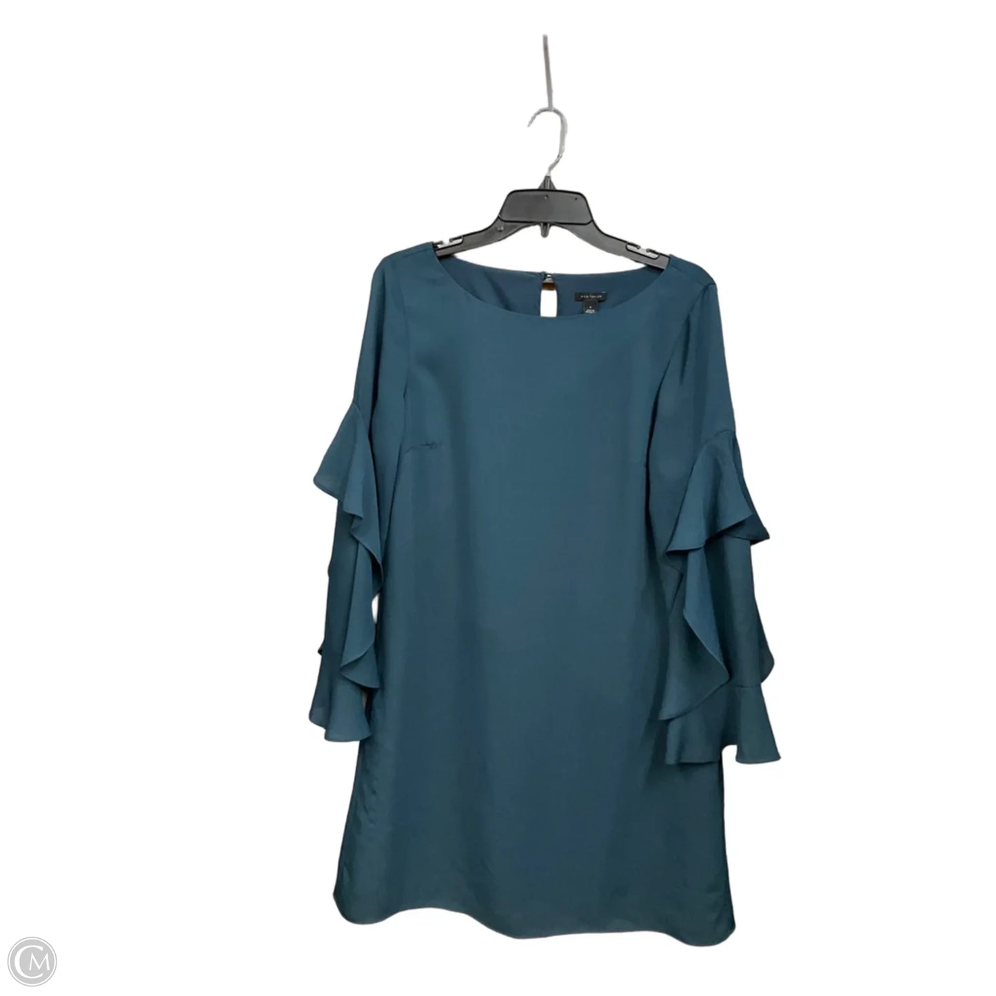 Dress Casual Midi By Ann Taylor In Green, Size: S
