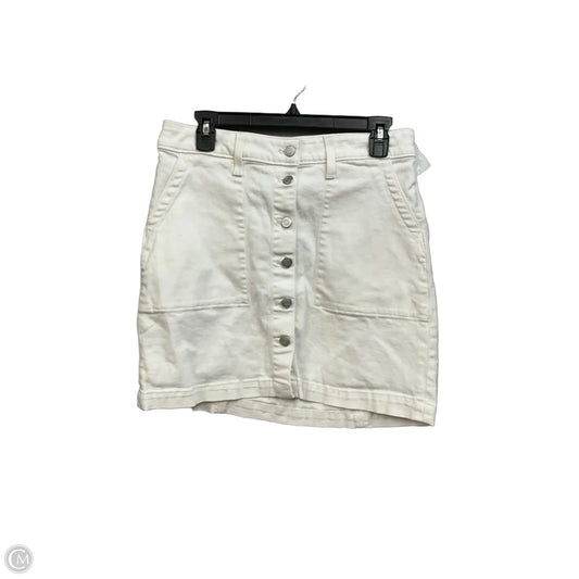 Skirt Mini & Short By J. Crew In White Denim, Size: 8