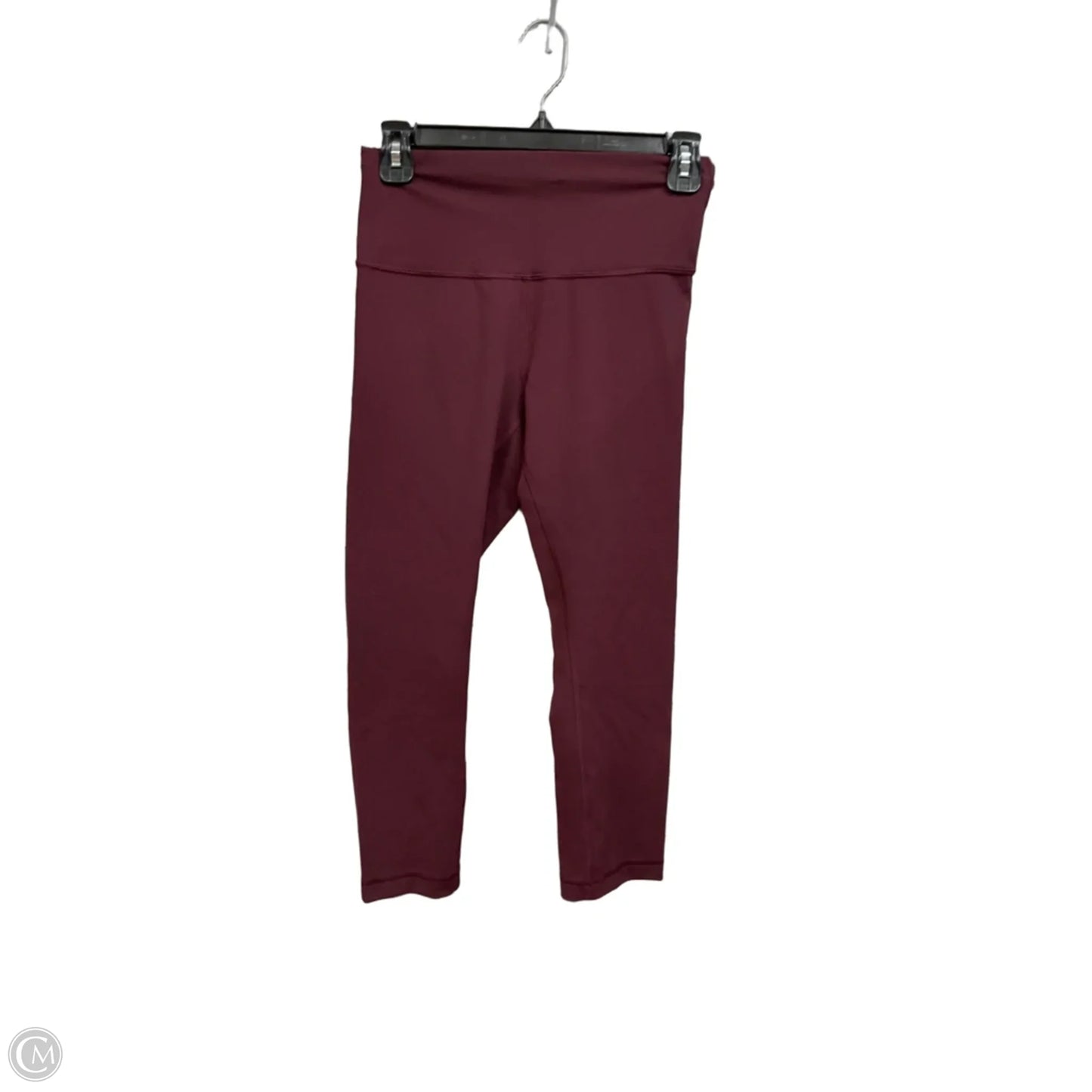 Athletic Capris By Lululemon In Maroon, Size: M
