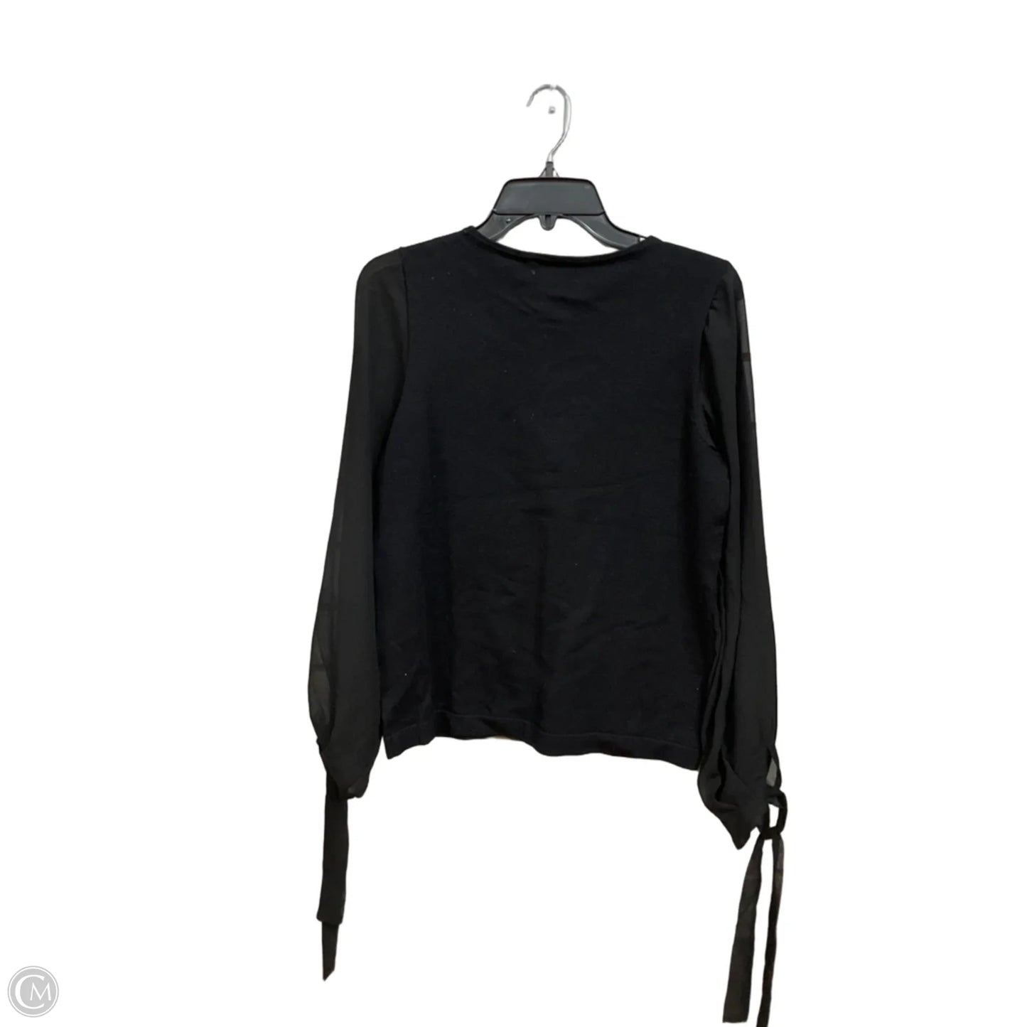 Blouse Long Sleeve By Cece In Black, Size: S
