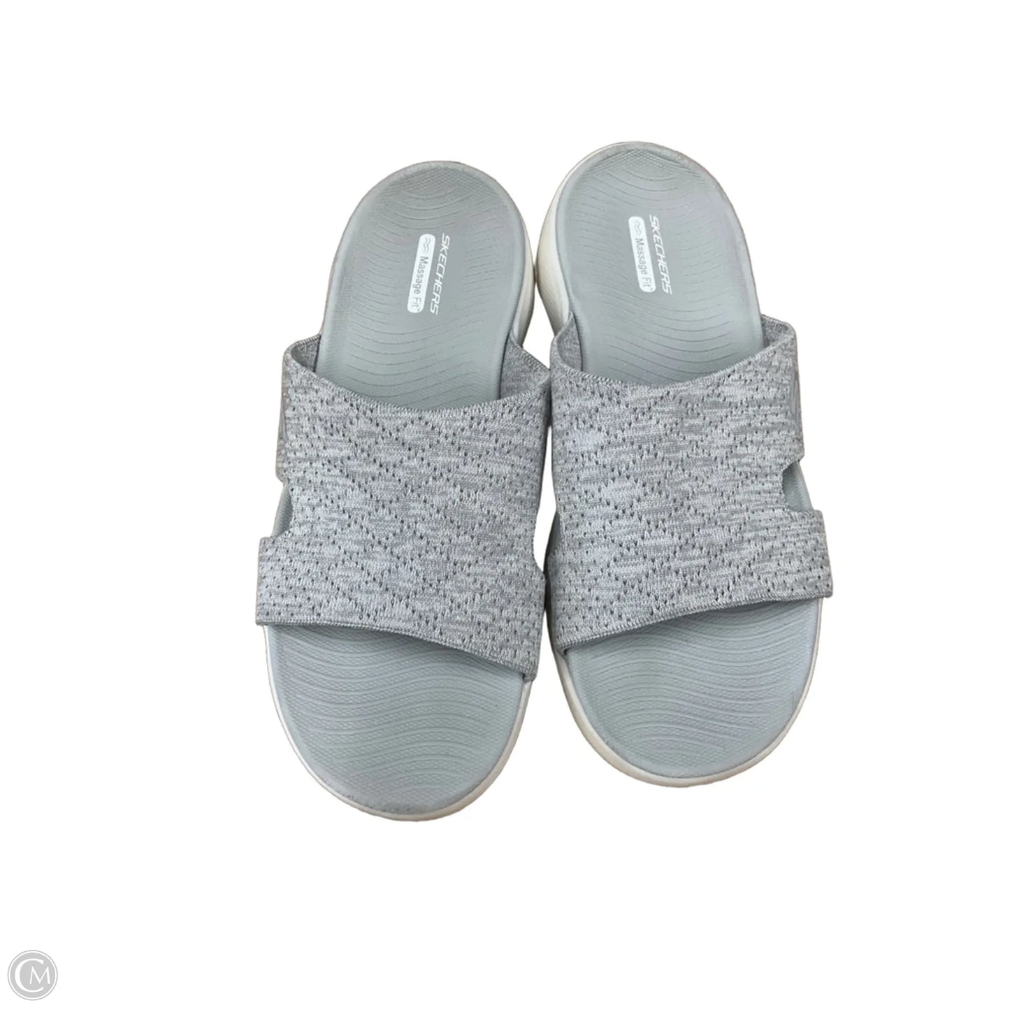 Sandals Flats By Skechers In Grey, Size: 10