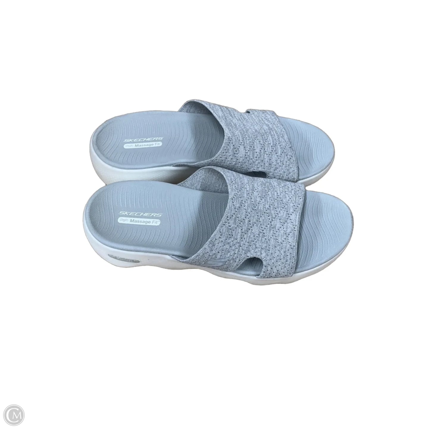 Sandals Flats By Skechers In Grey, Size: 10