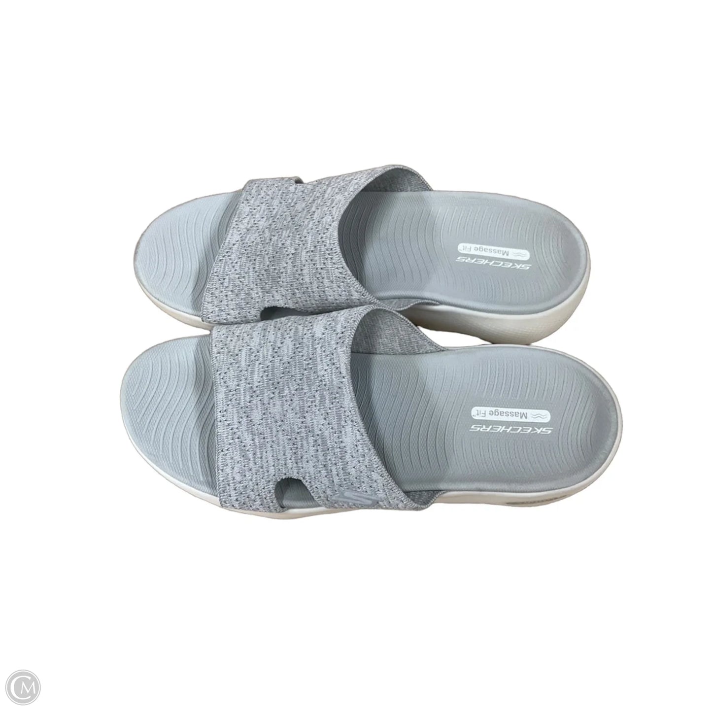 Sandals Flats By Skechers In Grey, Size: 10