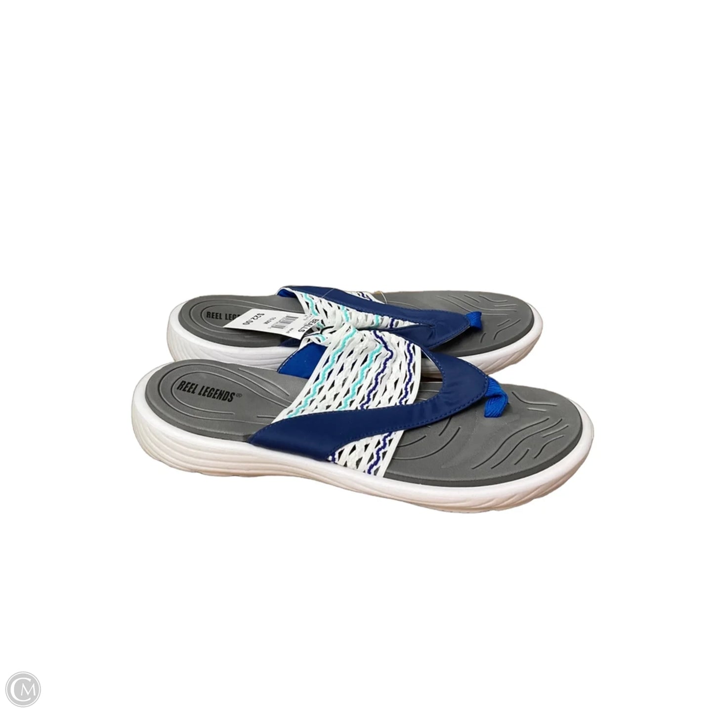 Sandals Flip Flops By Reel Legends In White, Size: 10